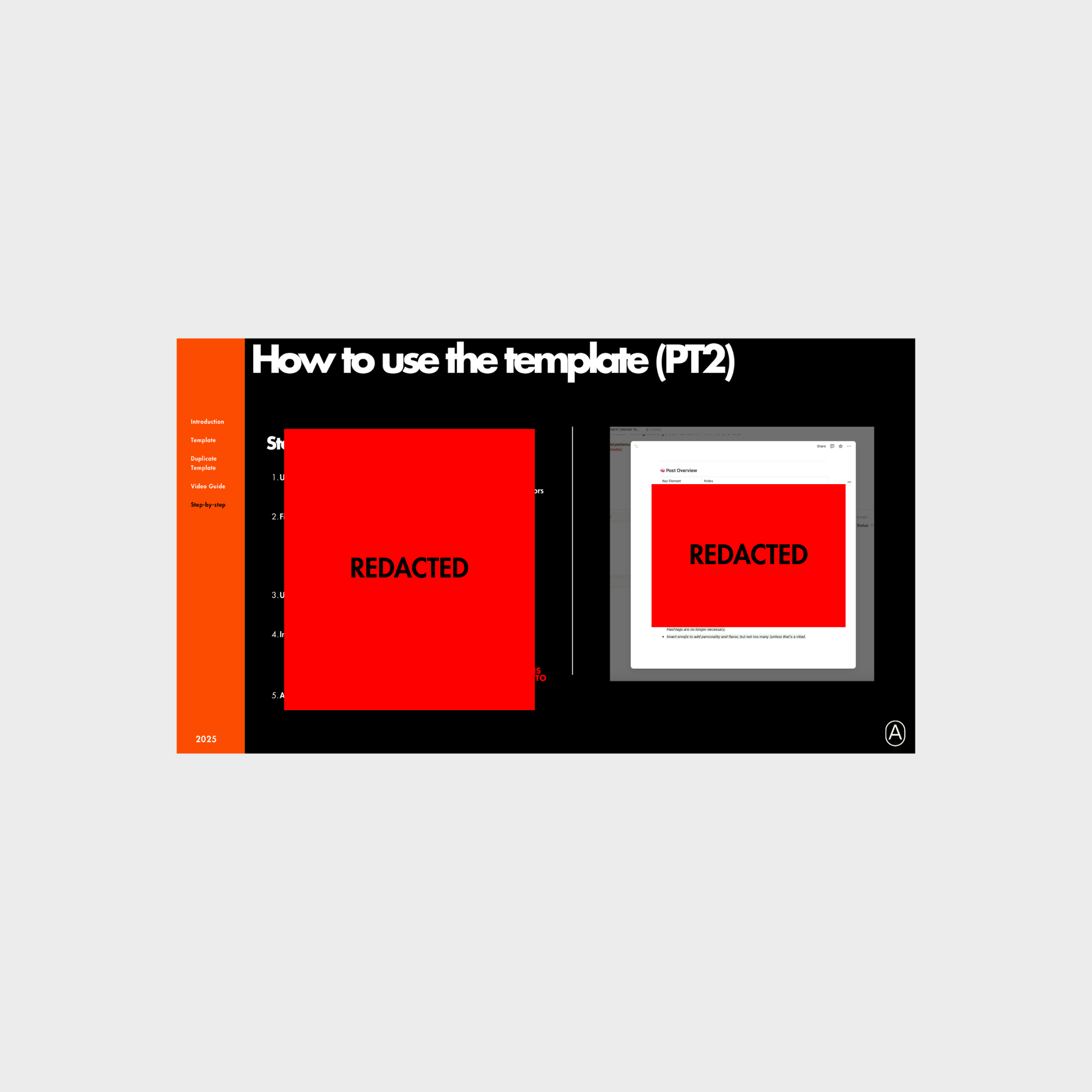 2. Social Media Monthly Planner - Content Calendar Template